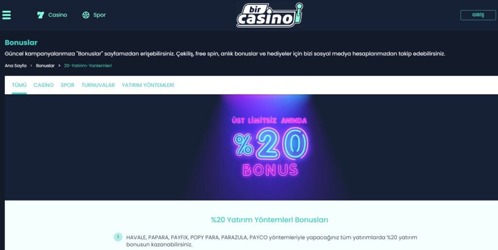 BirCasino'da Payco ile Güvenli ve Hızlı Ödemeler! BirCasino, Payco ödeme yöntemini sunarak kullanıcılarına güvenli ve hızlı para yatırma ve çekme imkanı sağlıyor. Payco'nun kolay ve güvenilir ödeme sistemi ile casino hesabınıza anında para transfer edin ve oyunlarınıza kesintisiz devam edin.