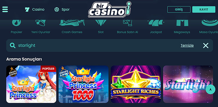 BirCasino'da Starlight Princess Demo Oyununu Ücretsiz Deneyin! BirCasino'da Starlight Princess slot oyununun demo versiyonunu ücretsiz oynayarak fantastik bir deneyime adım atın. Hiçbir risk almadan oyunun özelliklerini keşfedin ve eğlenceli vakit geçirin. BirCasino ile ücretsiz oyunların keyfini çıkarın!